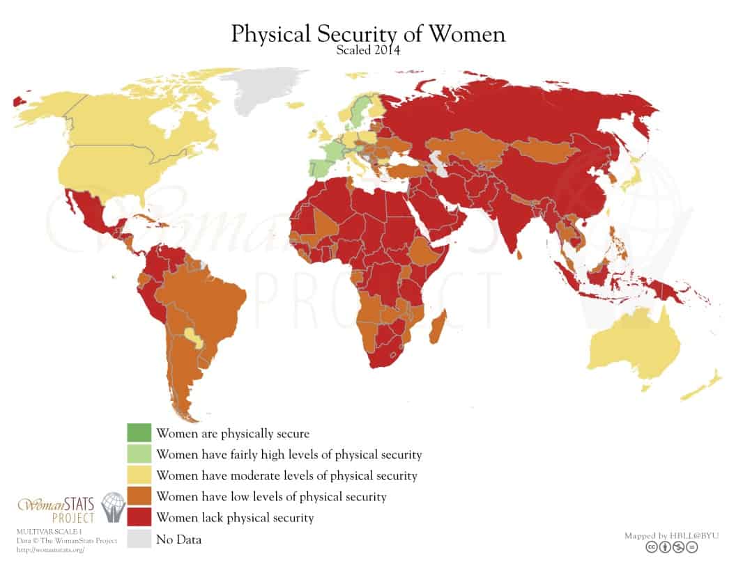 Physical Security of Women map