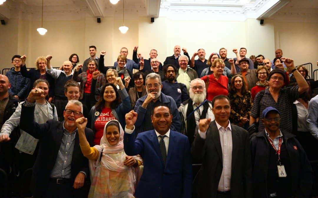 Australian Internationalists Gather to Hear Tecber Ahmed Saleh