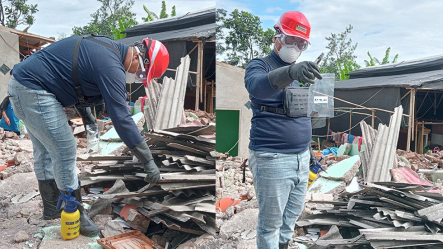Indonesian earthquake prompts asbestos hazards training