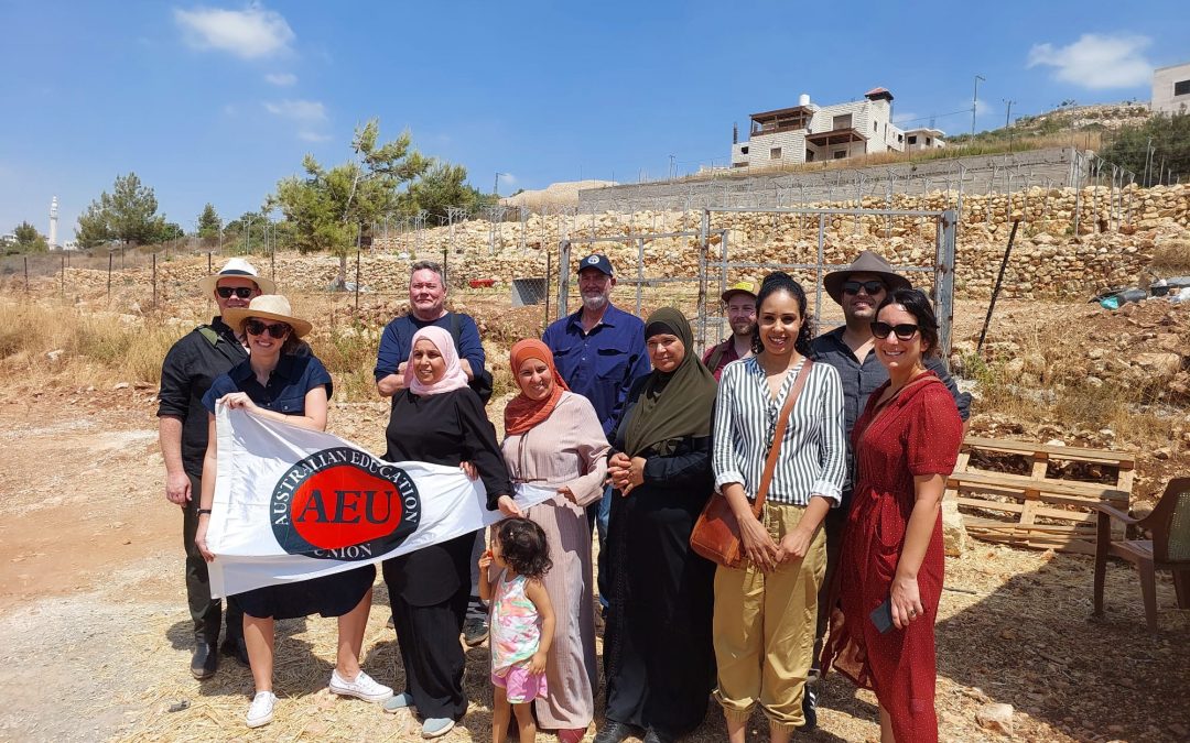 Study tour visits occupied Palestine