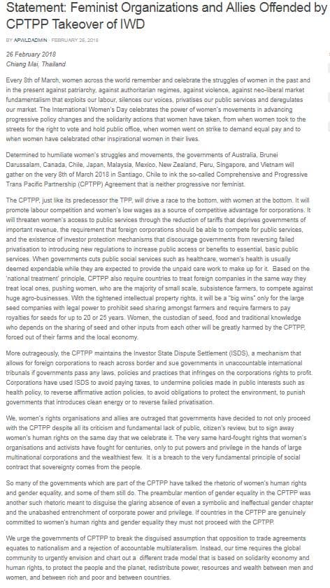 APWLD TPP Statement
